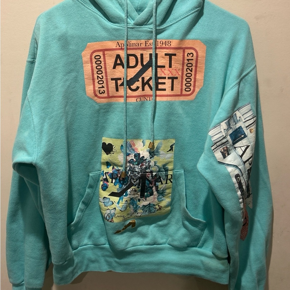 Men's Aqua Graphic Hoodie